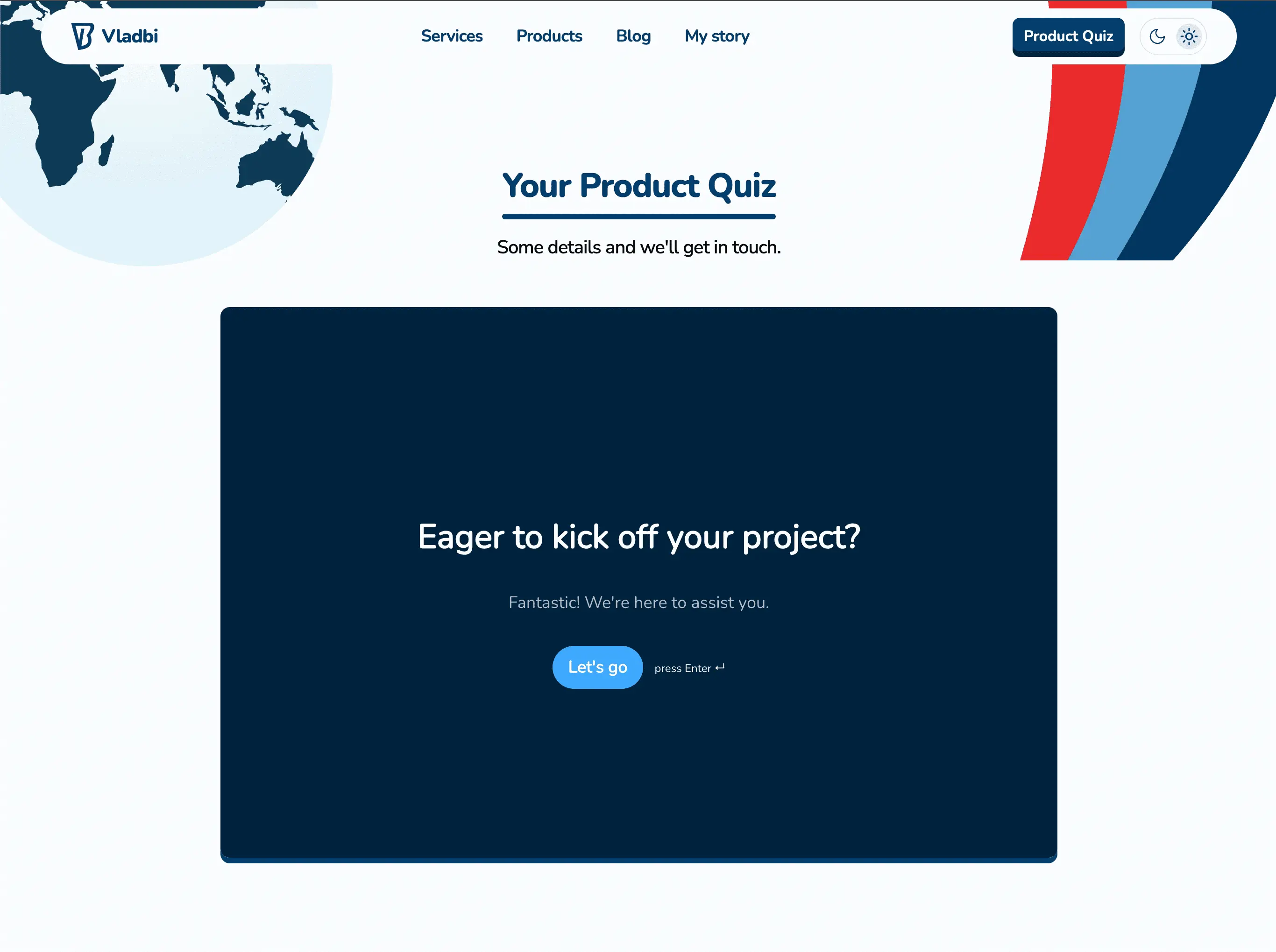 Product quiz illustration